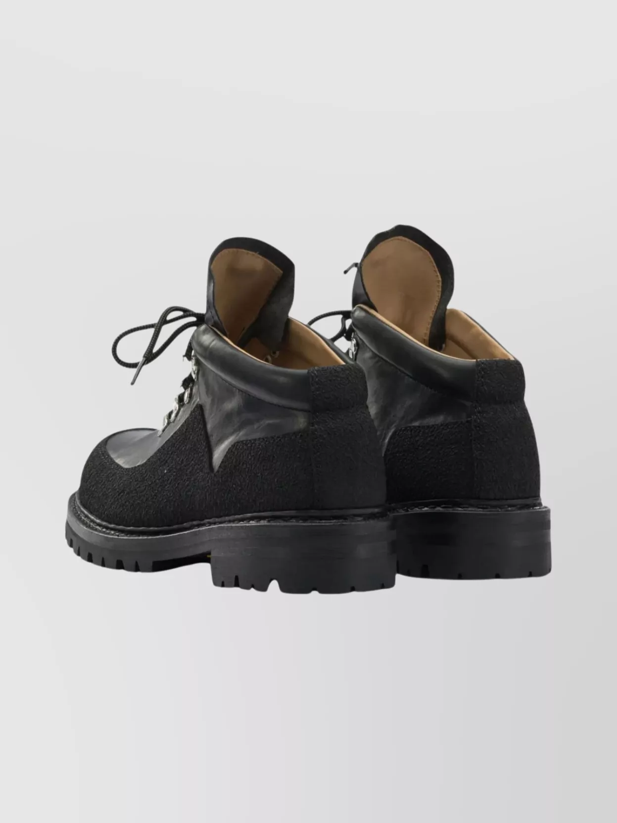 Our Legacy Textured Upper Round Toe Lug Sole Boot