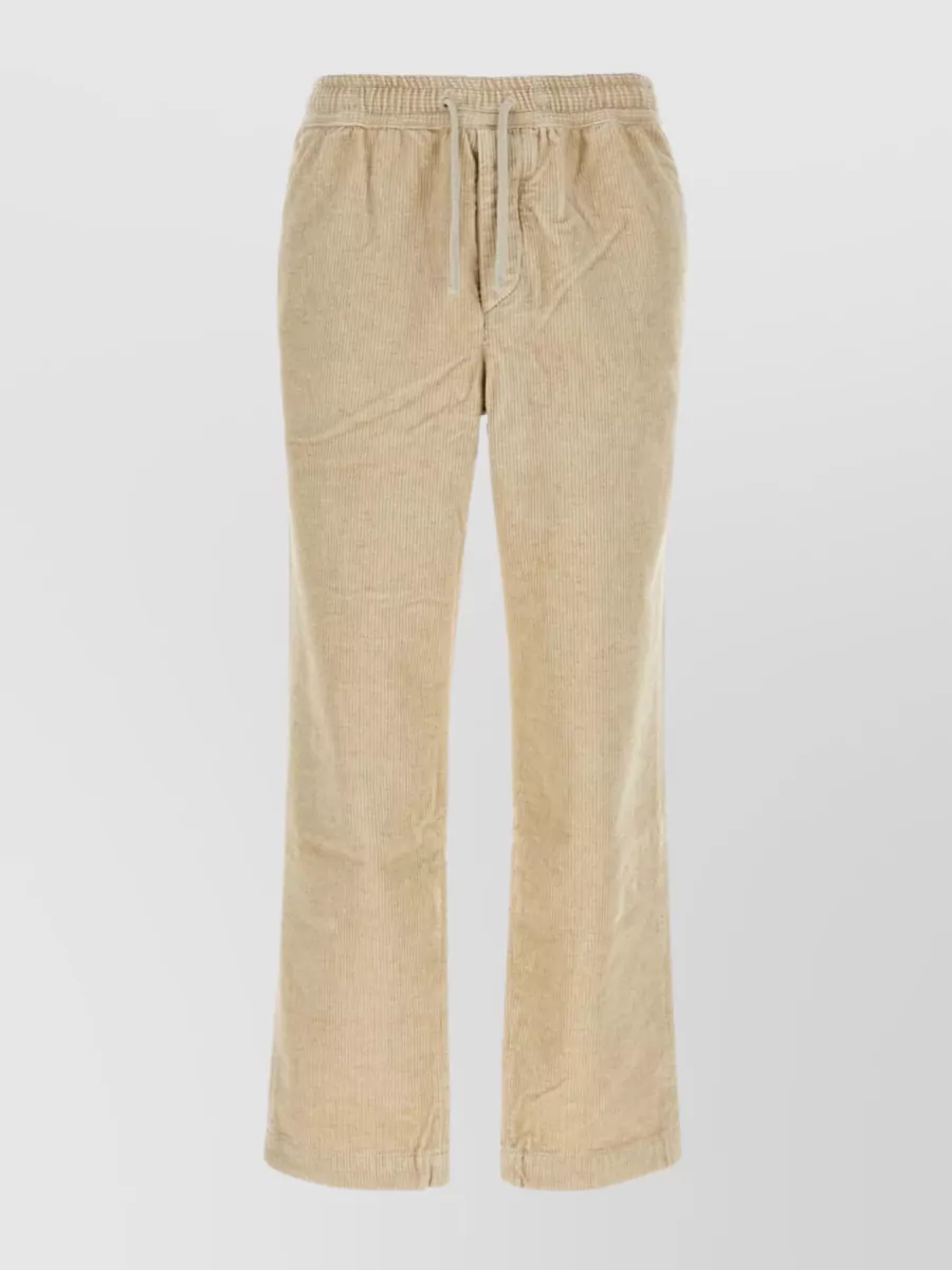 Shop Isabel Marant Elastic Waist Railen Corduroy Trousers In Cream