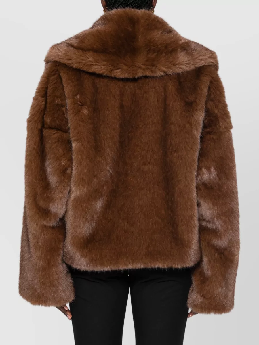 Bb Couture Faux Fur Boxy Jacket