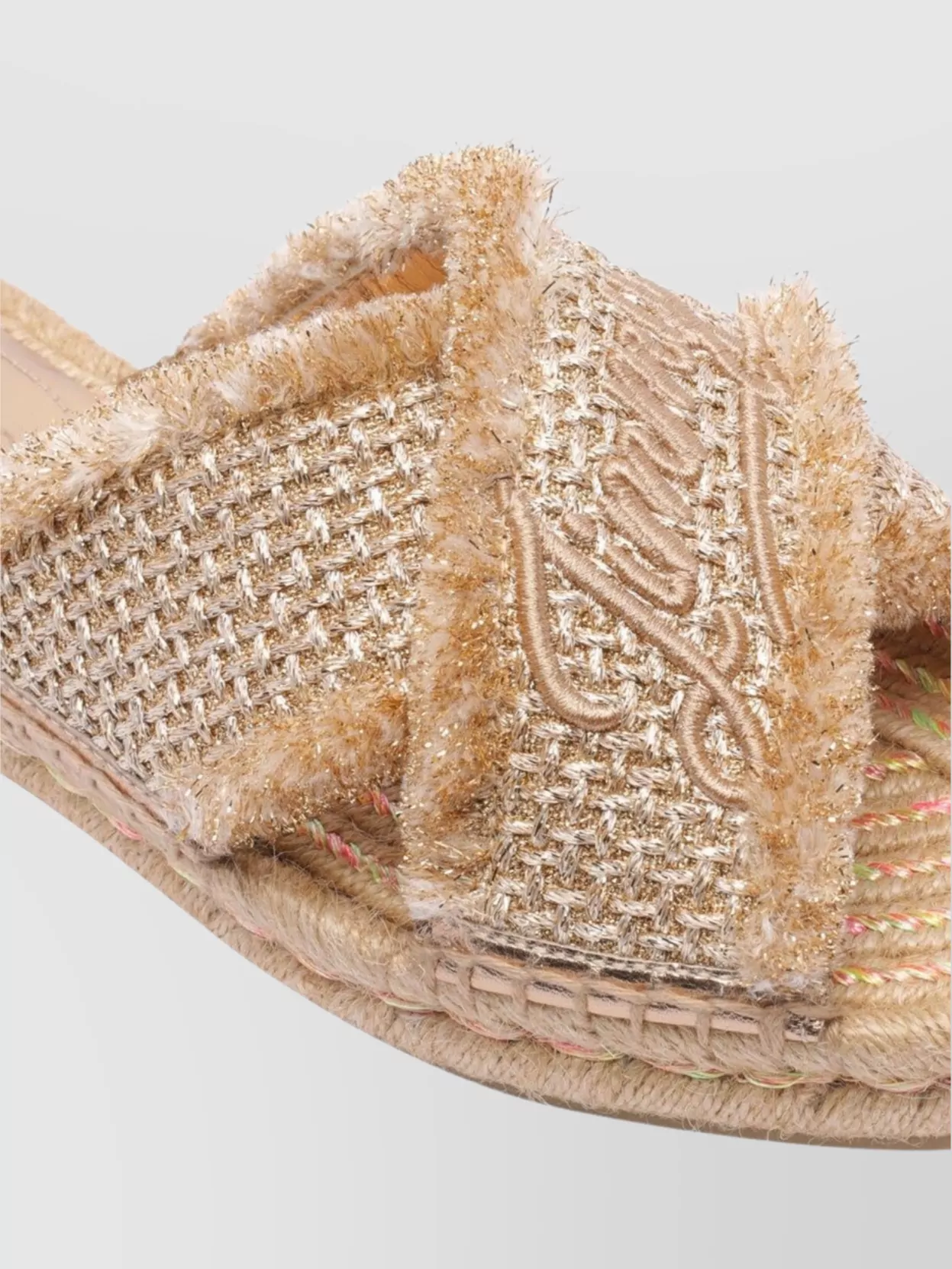Jimmy Choo Aciel Woven Flat Sandals