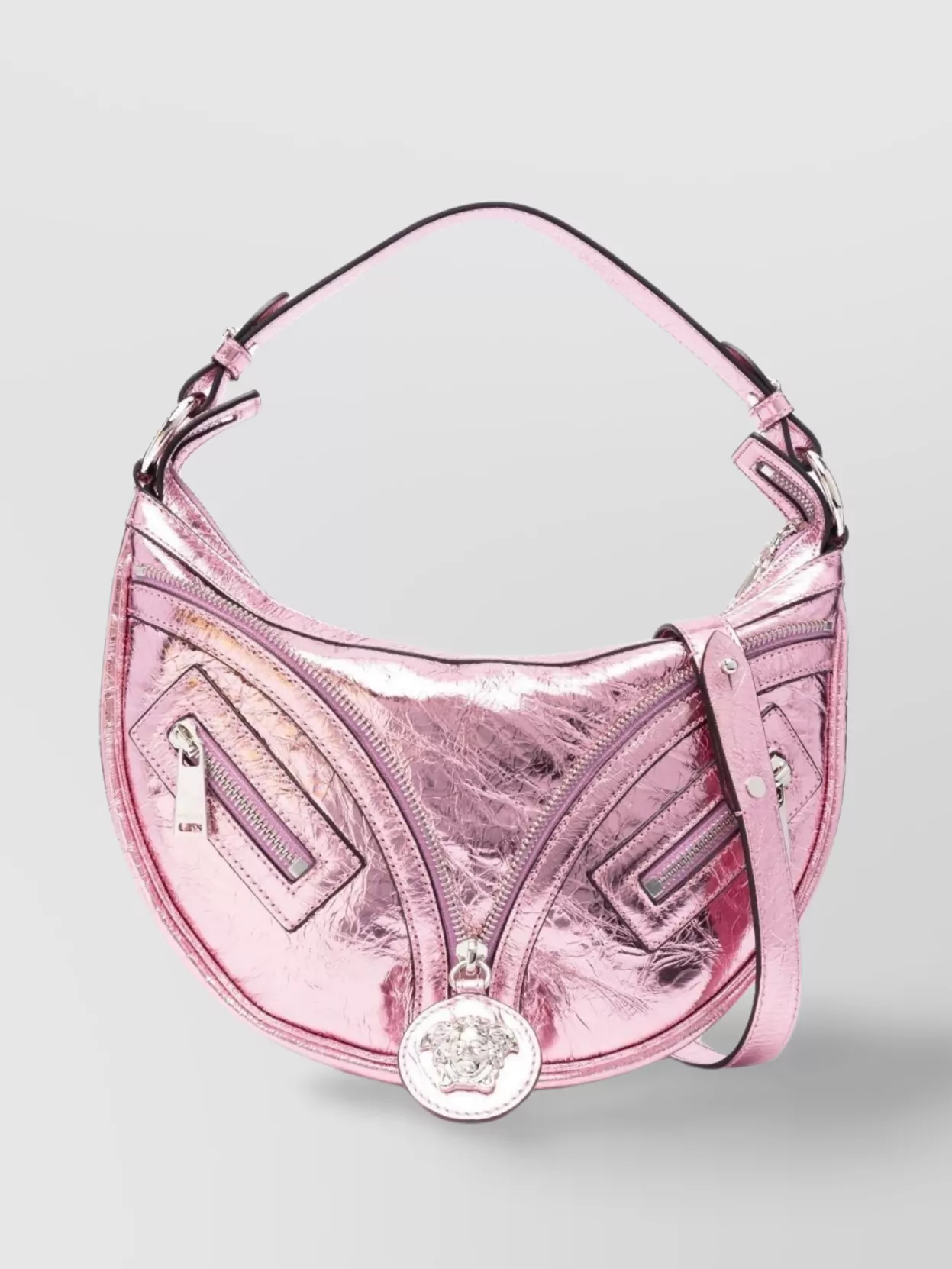 Shop Versace Single Strap Shoulder Bag In Pastel