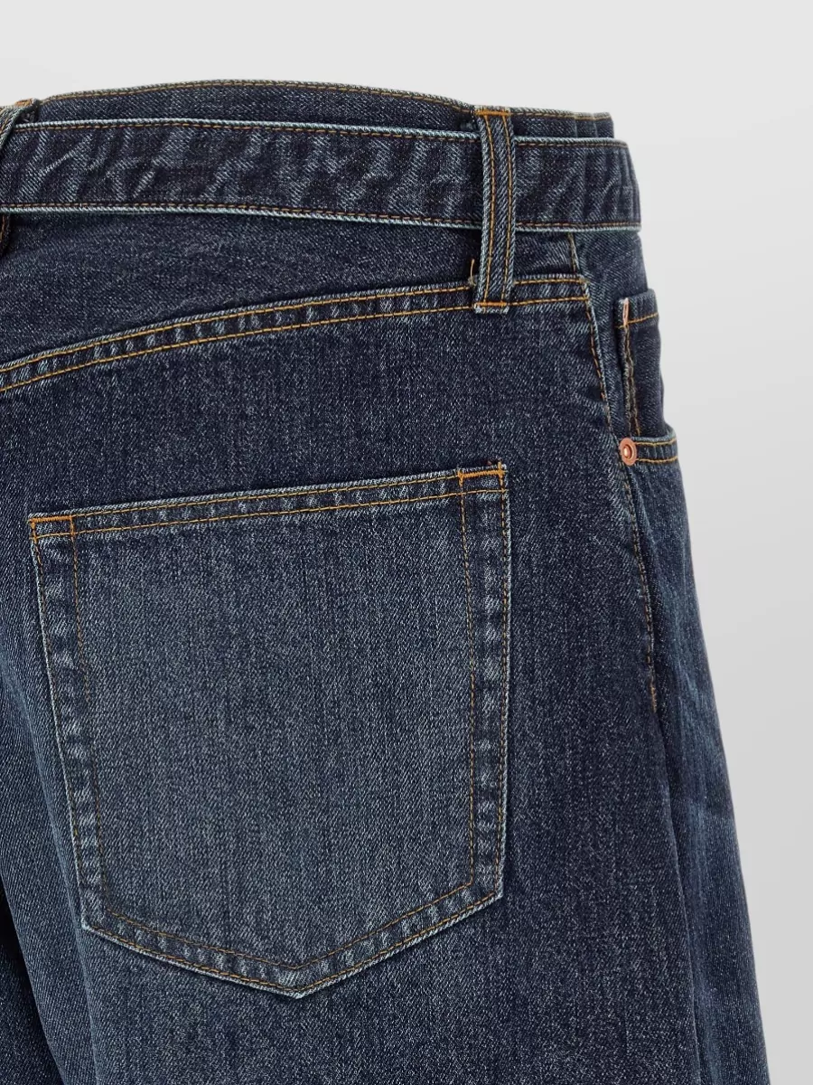 Sacai Straight-Leg Cutout Denim Jeans