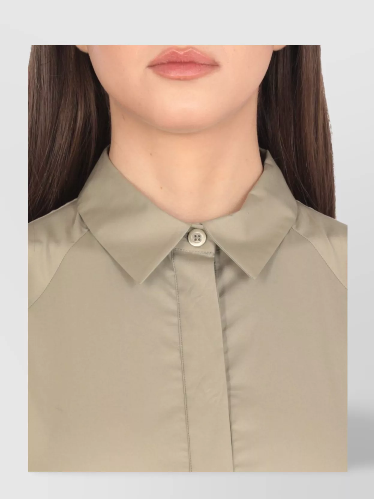 Peserico Cotton Dress With Back Pleats And Short Sleeves