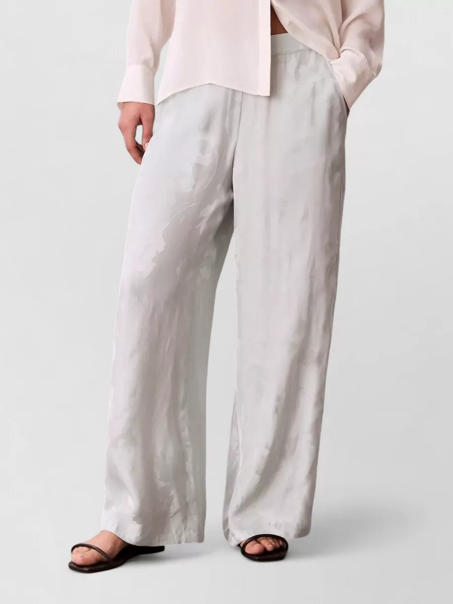 Calvin Klein Jacquard satin pyjama trousers