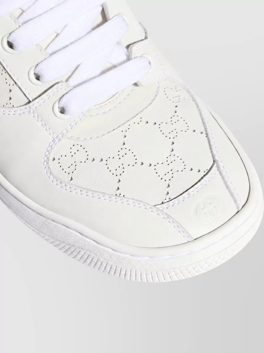 Gucci Leather Low-Top Sneakers