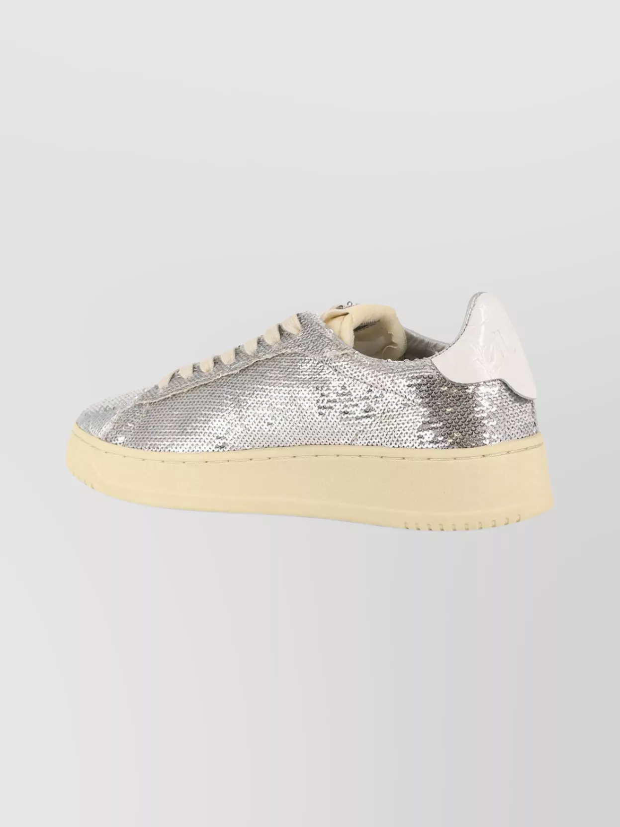 Autry Sequined Low-Top Leather Sneakers