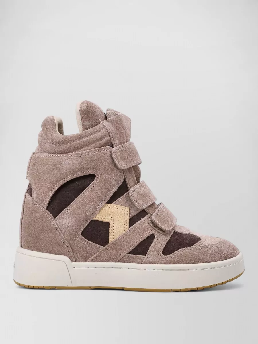 Isabel Marant Suede Leather High-Top Sneakers