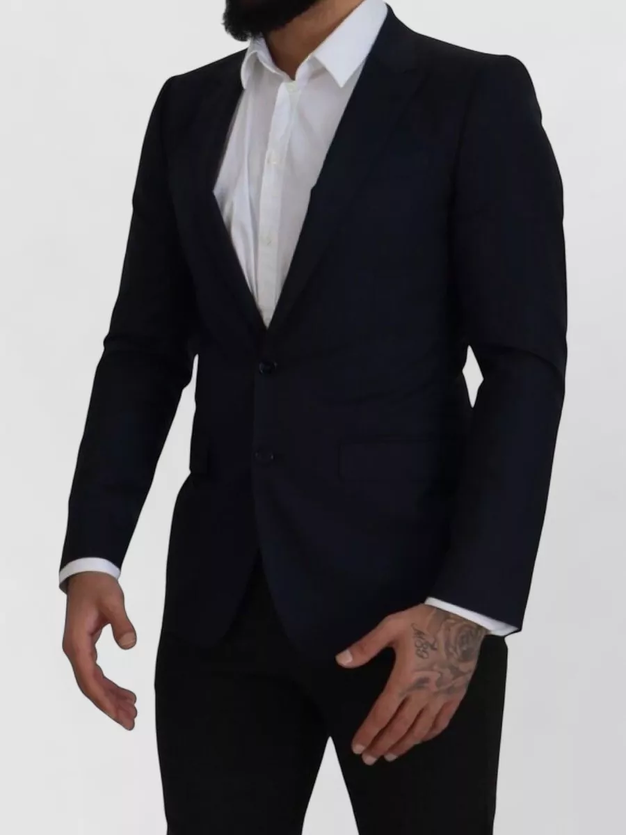 Dolce&Gabbana Wool Silk Single Breasted Blazer