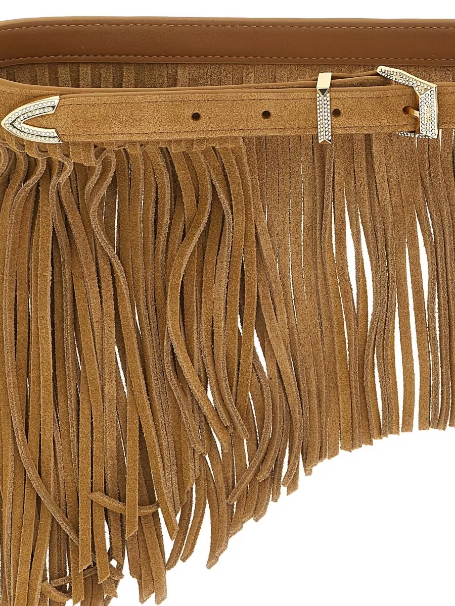 Pinko Leather Fringe Belt