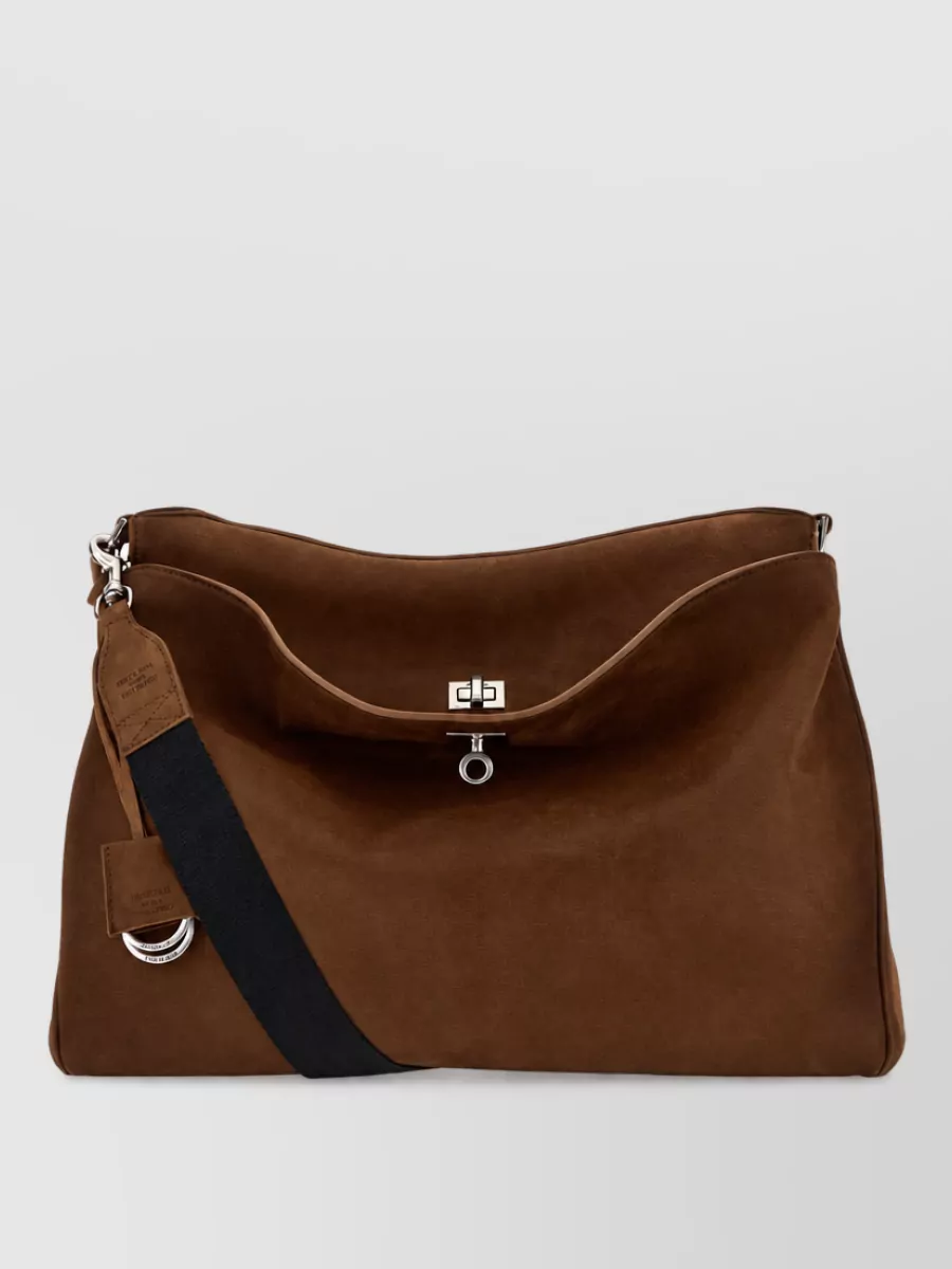 Balenciaga leather messenger bag