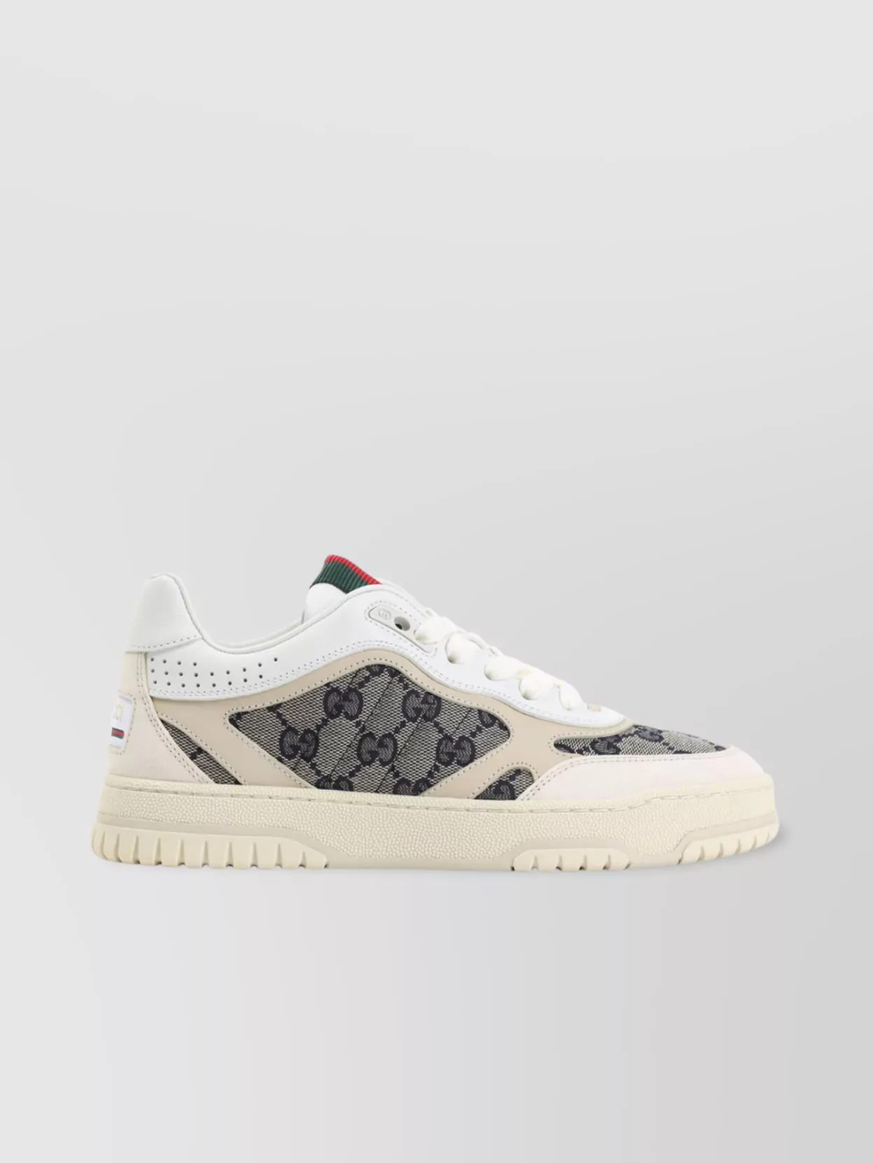 Gucci Re-web Trainer In Original Gg Canvas Women In White