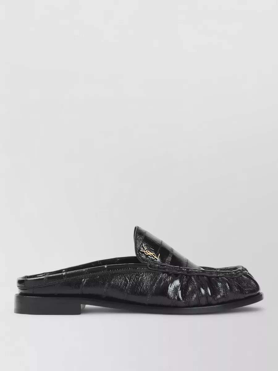 Saint Laurent leather backless mules