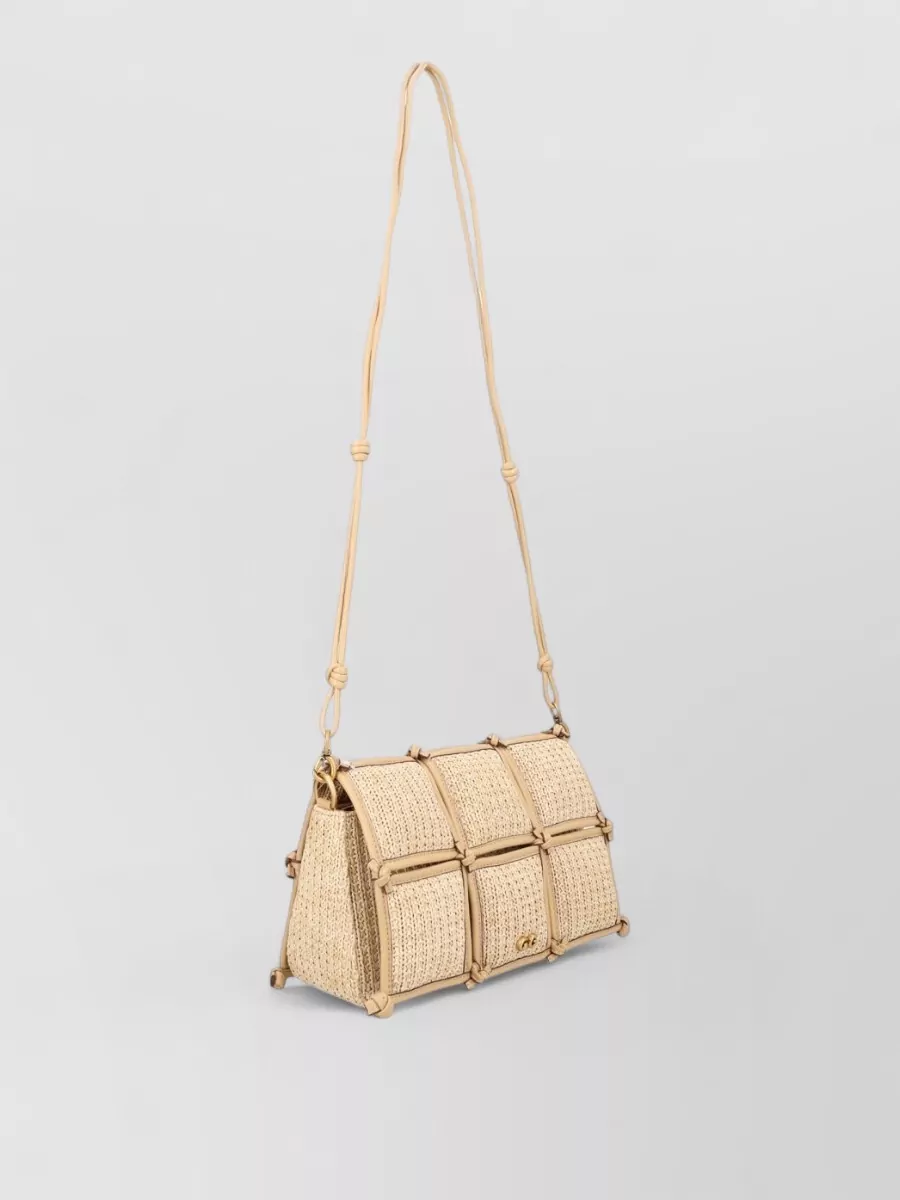 Cult Gaia Raffia Crossbody Bag