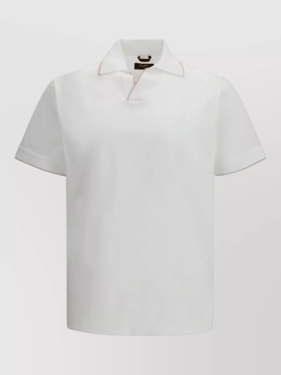 Moorer cotton polo shirt