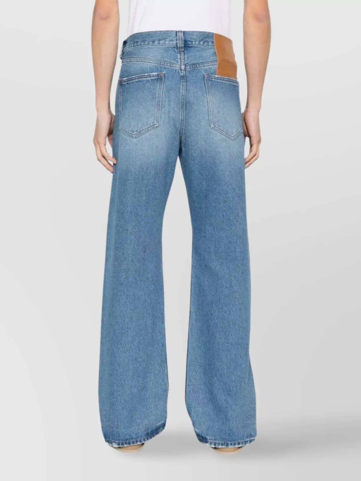 Jacquemus Wide Leg Organic Cotton Denim