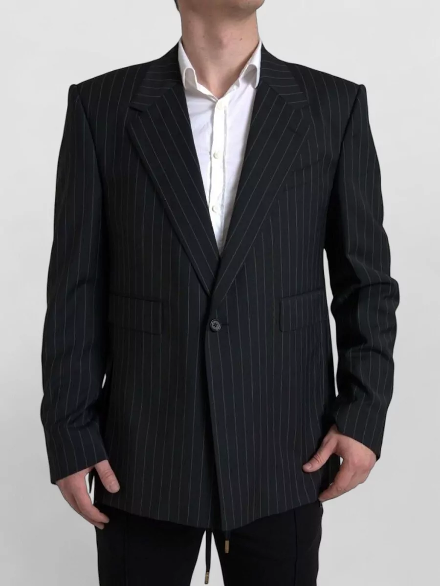 Dolce&Gabbana striped slim-fit single-breasted blazer