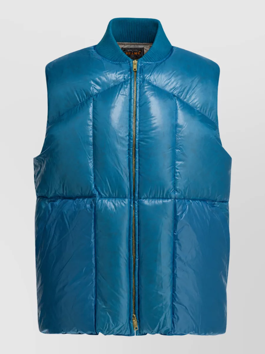 Beams Plus Nylon sleeveless padded jacket