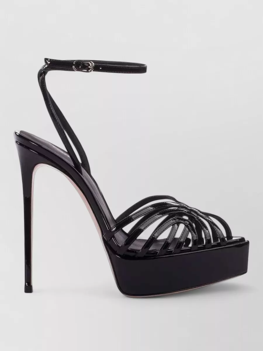 Le Silla Patent Leather Platform Sandals