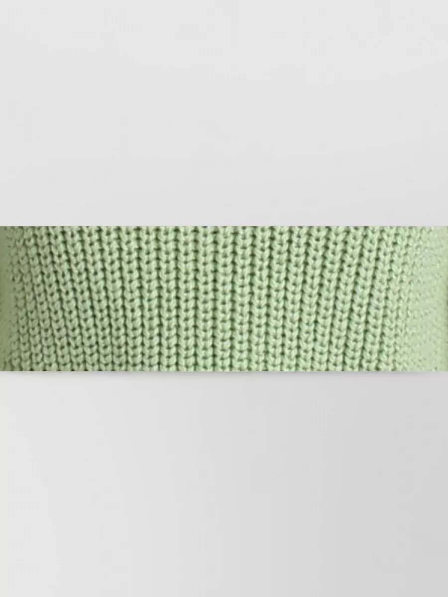 Ermanno Scervino Cotton Ribbed Cropped Sweater