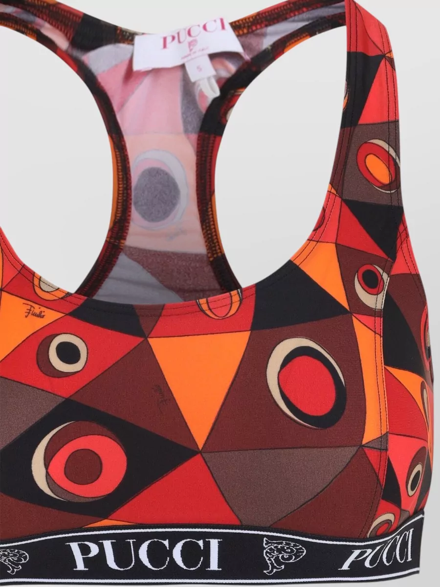 Pucci Printed Racerback Bralette