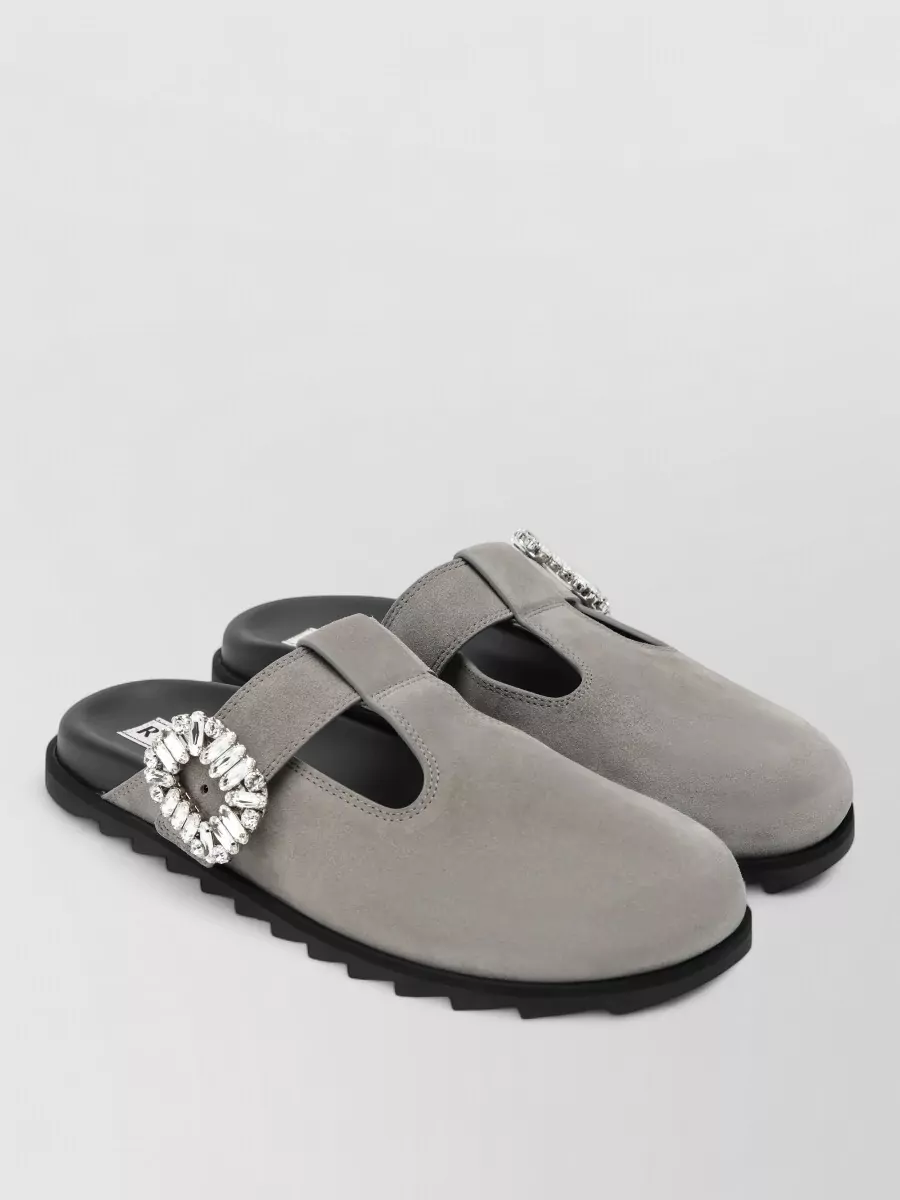 Roger Vivier leather t-strap mules