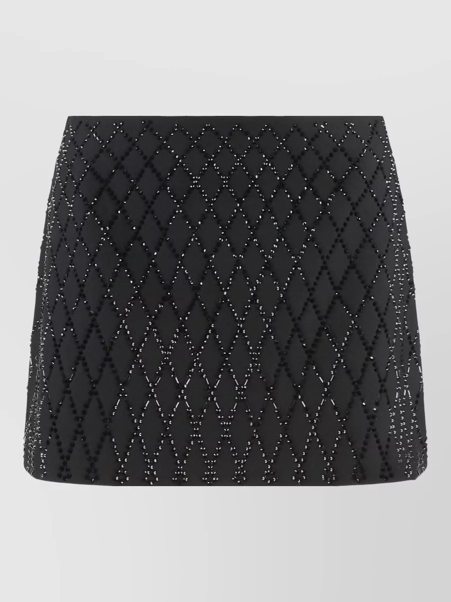 Pinko Rhinestone-embellished mini skirt