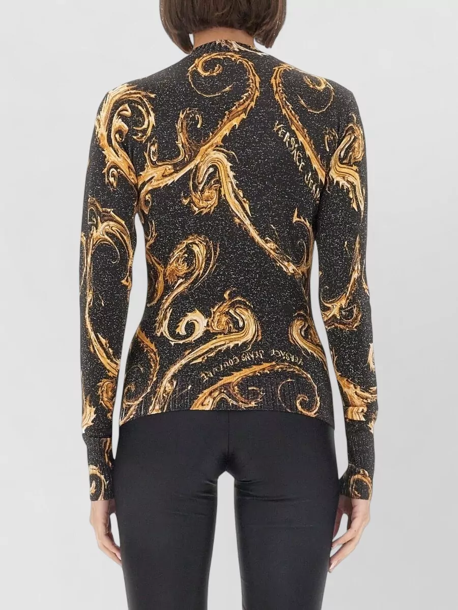 Versace Jeans Couture Lurex Slim-Fit Knit T-Shirt