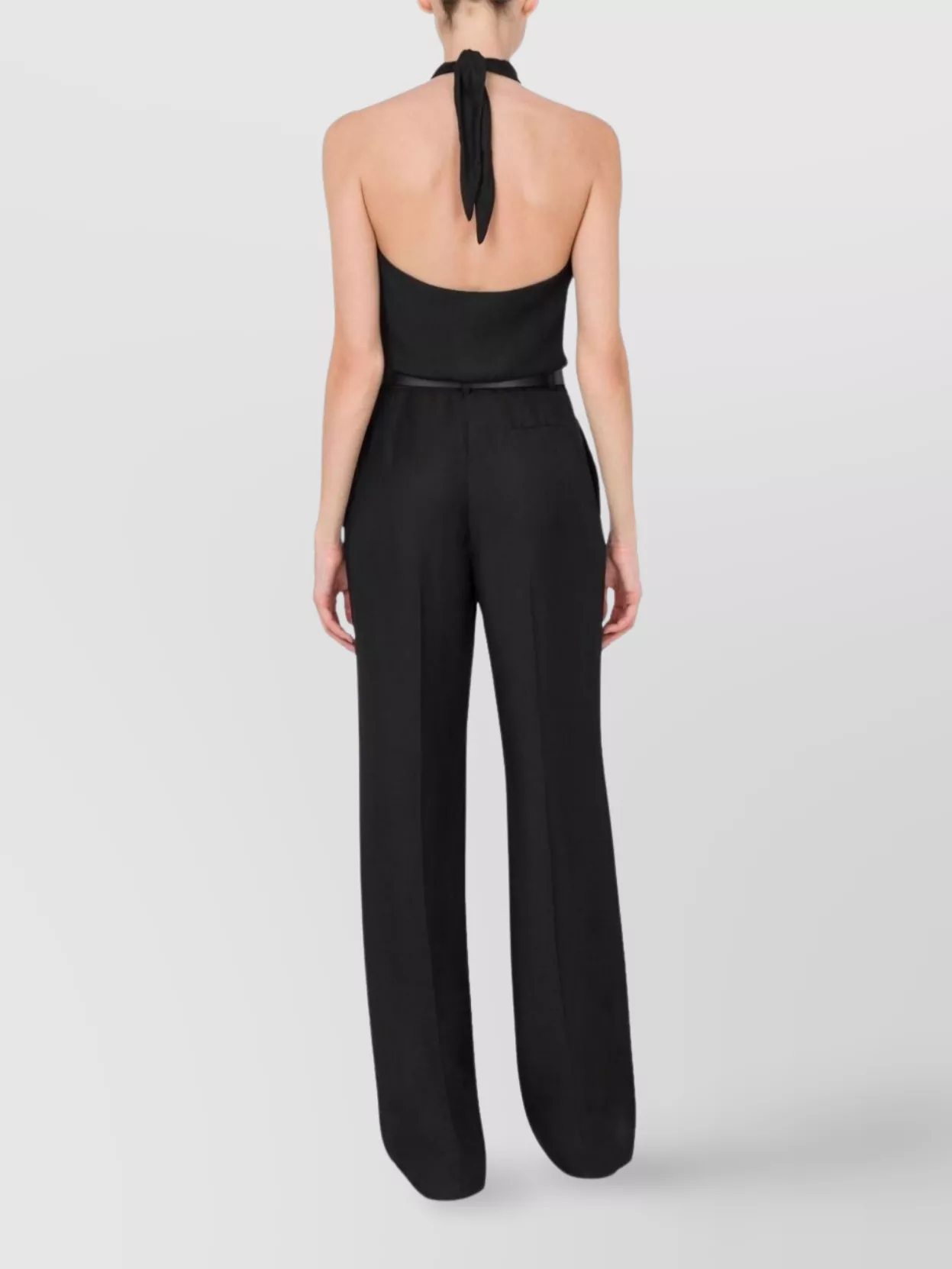 Moschino Halter Neck Jumpsuit With Fitted Bodice