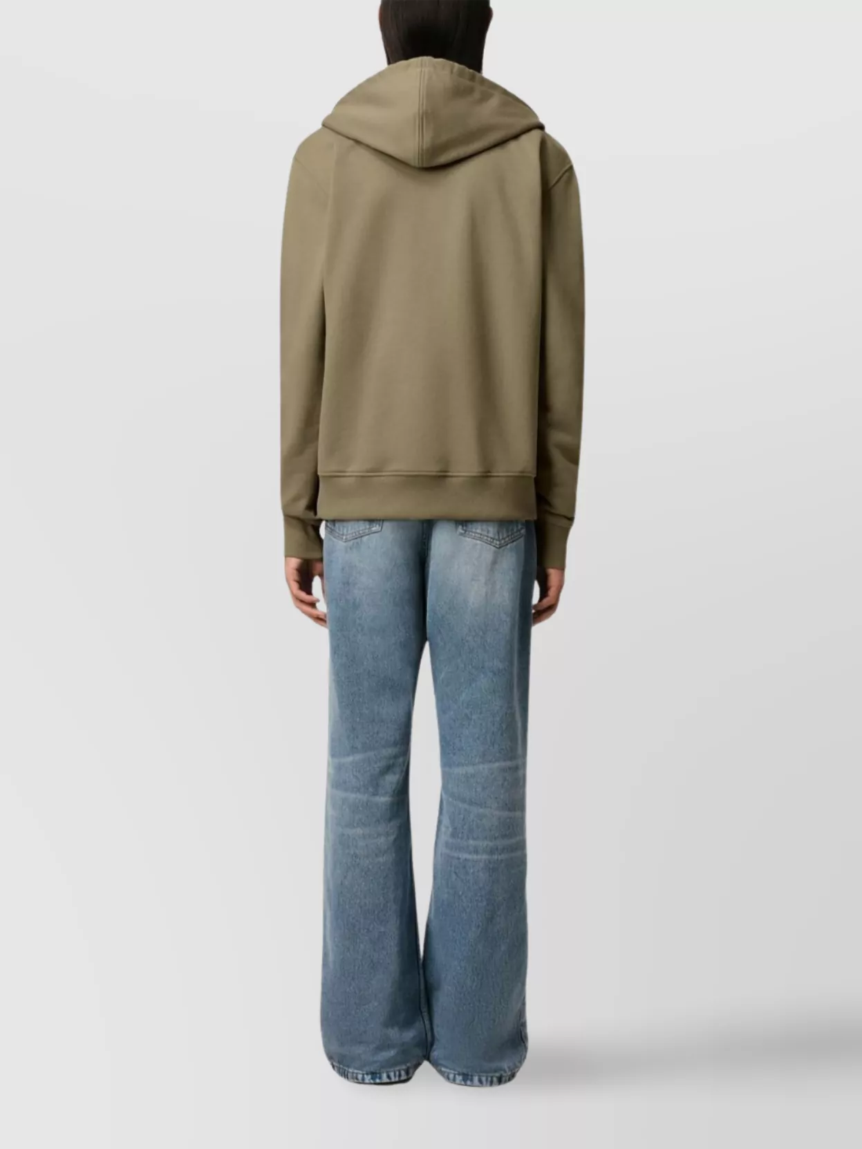 Ami Paris Hooded Cotton Sweatshirt Kangaroo Pocket