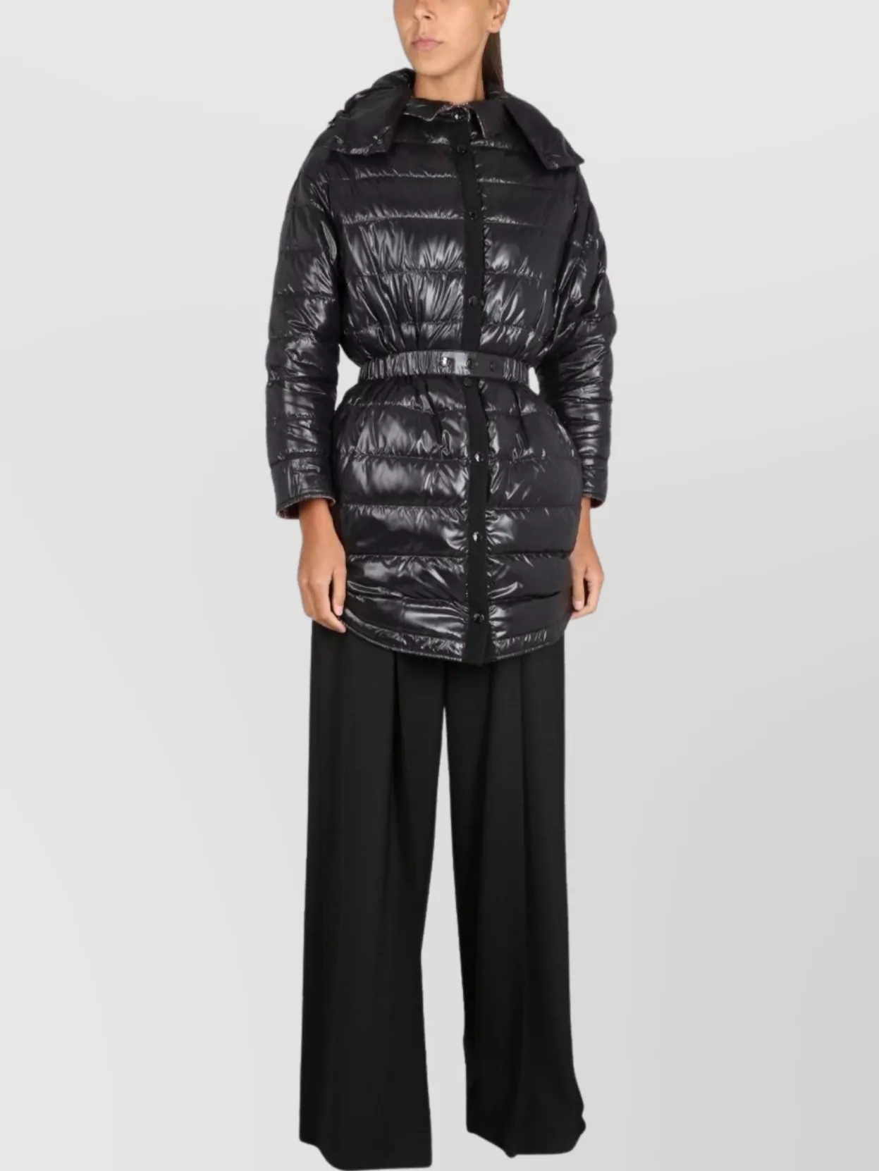 Moncler Reversible Shirt Dress Belted Waist