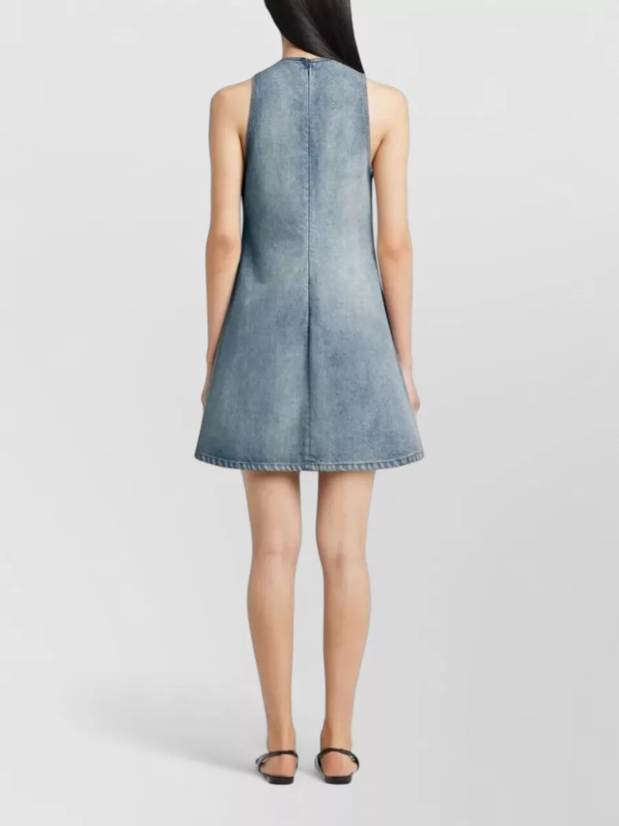 Courrèges Denim A-Line Mini Dress