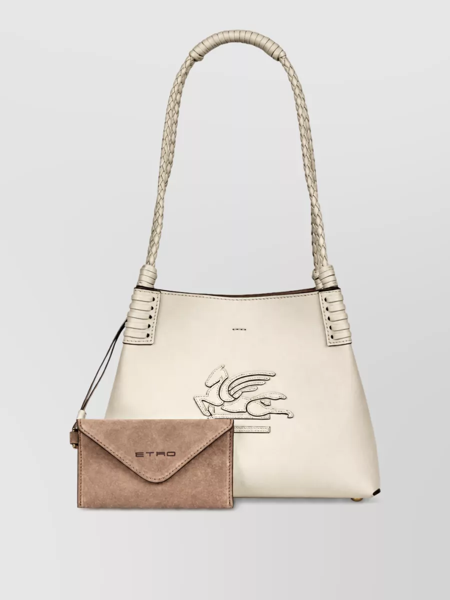 Etro Libra Small Shopper Tote Braided Handle