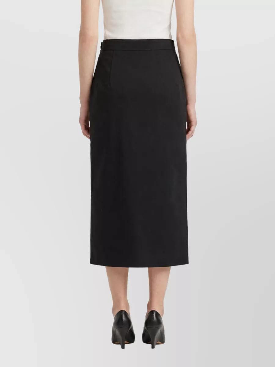 Bottega Veneta Cotton Wrap Midi Skirt