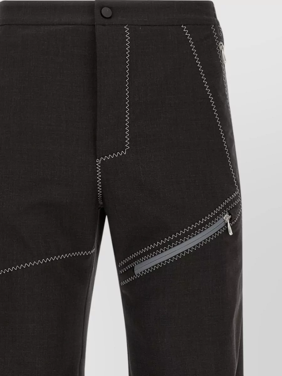 Kiko Kostadinov Virgin Wool Asymmetric Straight-Leg Trousers
