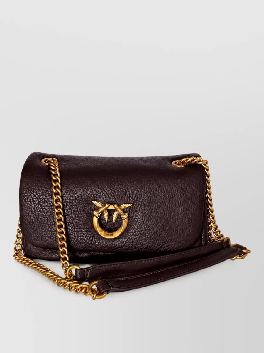 Pinko Love Bag Leather Clutch Bag