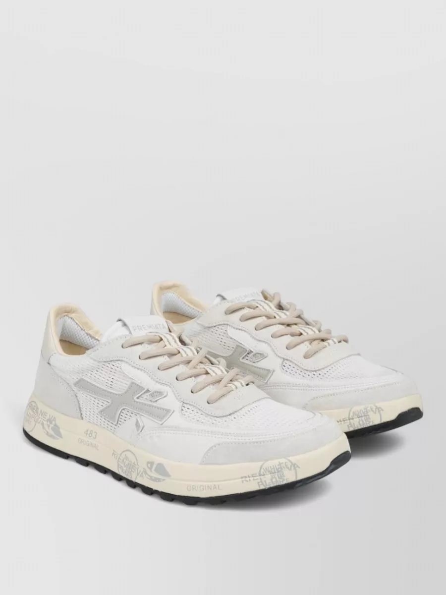 Premiata Leather Low-Top Sneakers