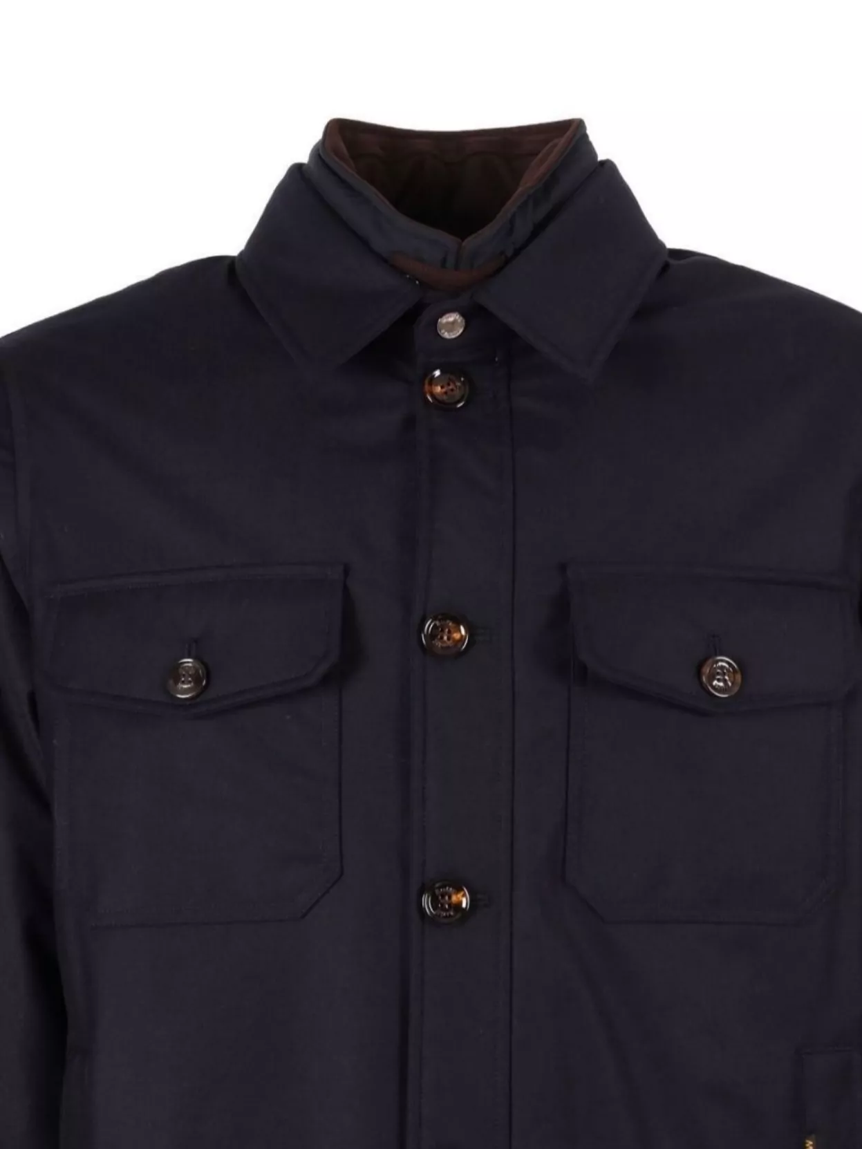 Moorer Wool Blend Jacket Flap Pockets