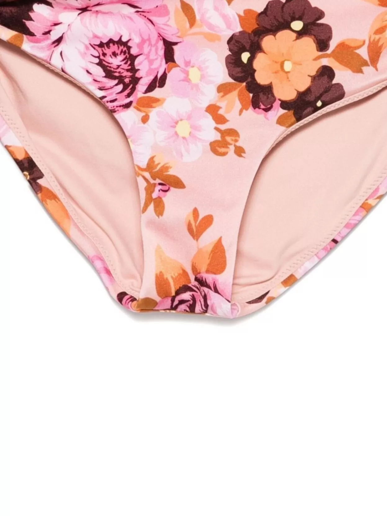 Chloé Floral High-Cut Bikini Bottoms With Side Ties