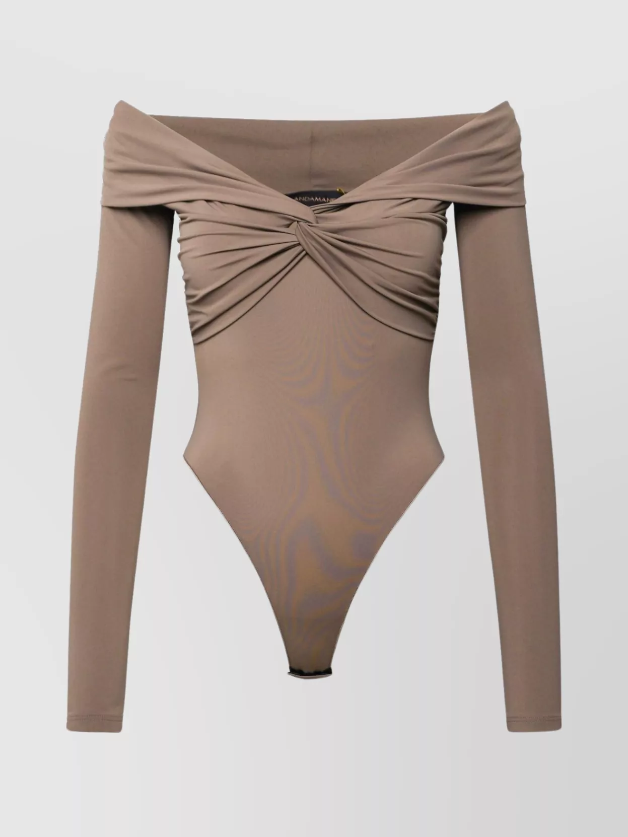 Shop The Andamane Kendall Taupe Nylon Bodysuit