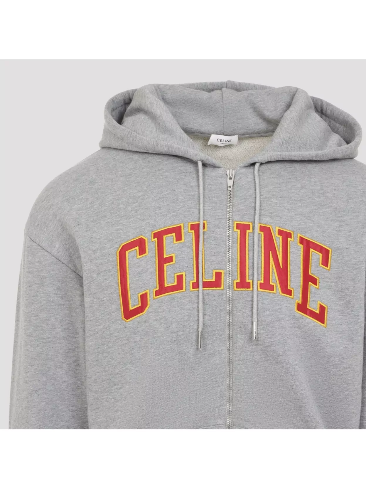 Celine Relaxed Fit Hooded Zip Sweatshirt