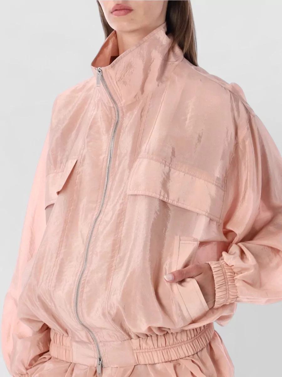 The Frankie Shop Sheer Bomber Jacket