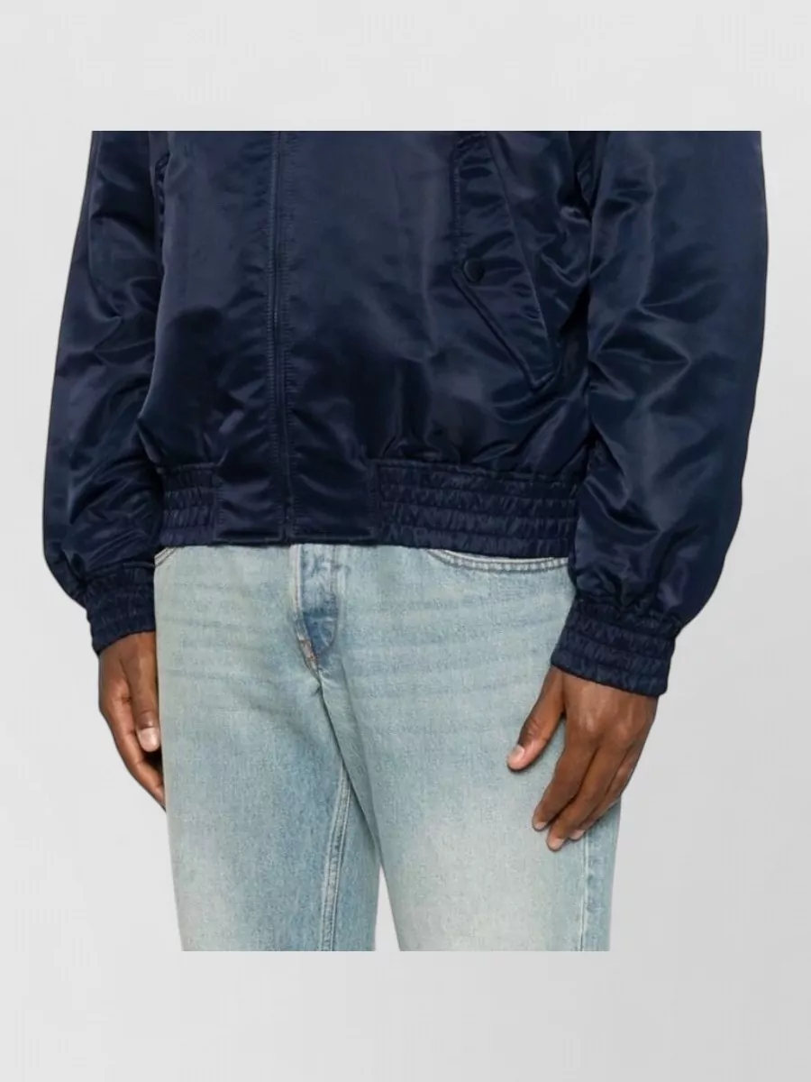 Valentino Ribbed Nylon Bomber Jacket