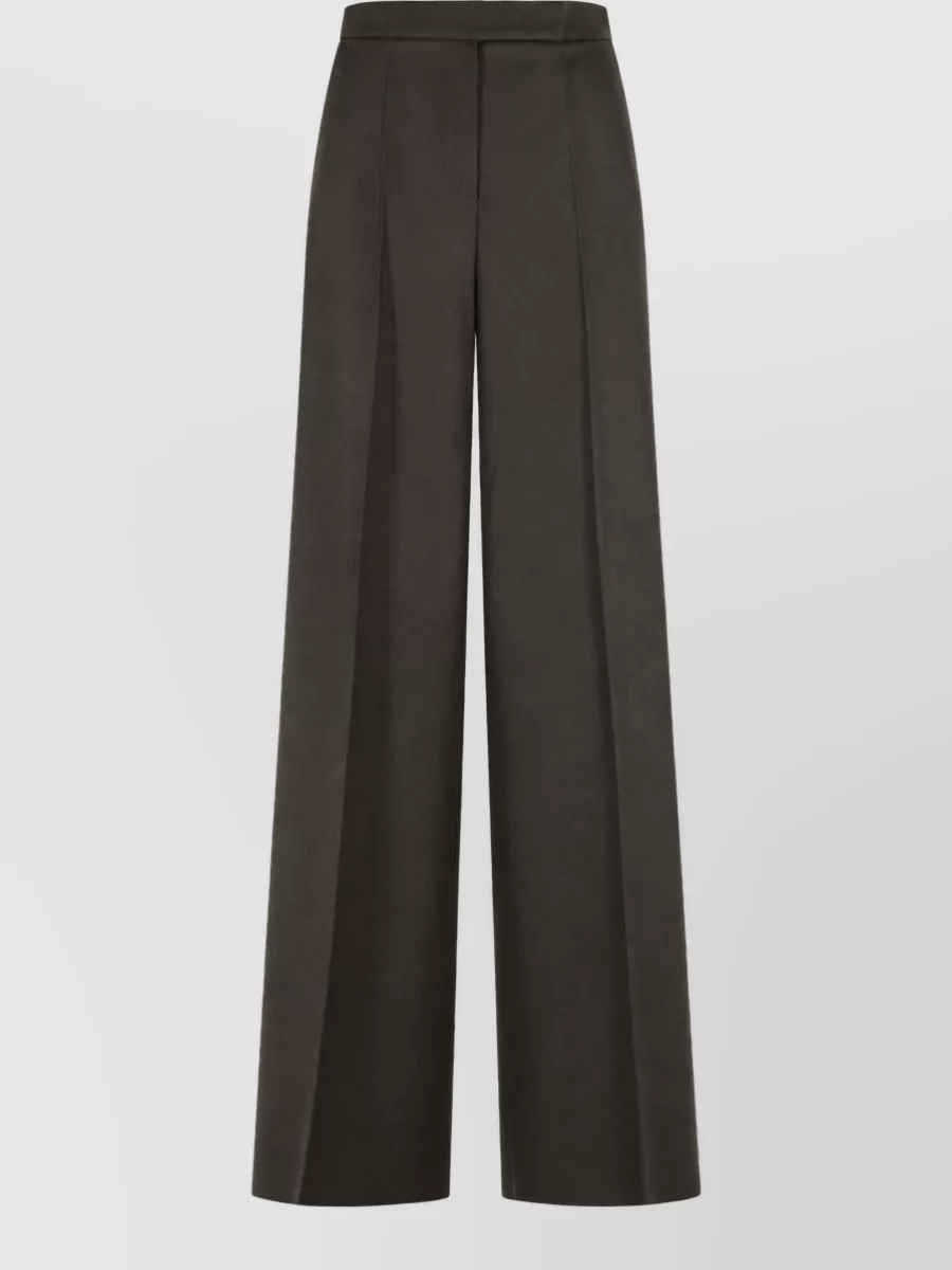 Max Mara Camel Hair Wide-Leg Trousers