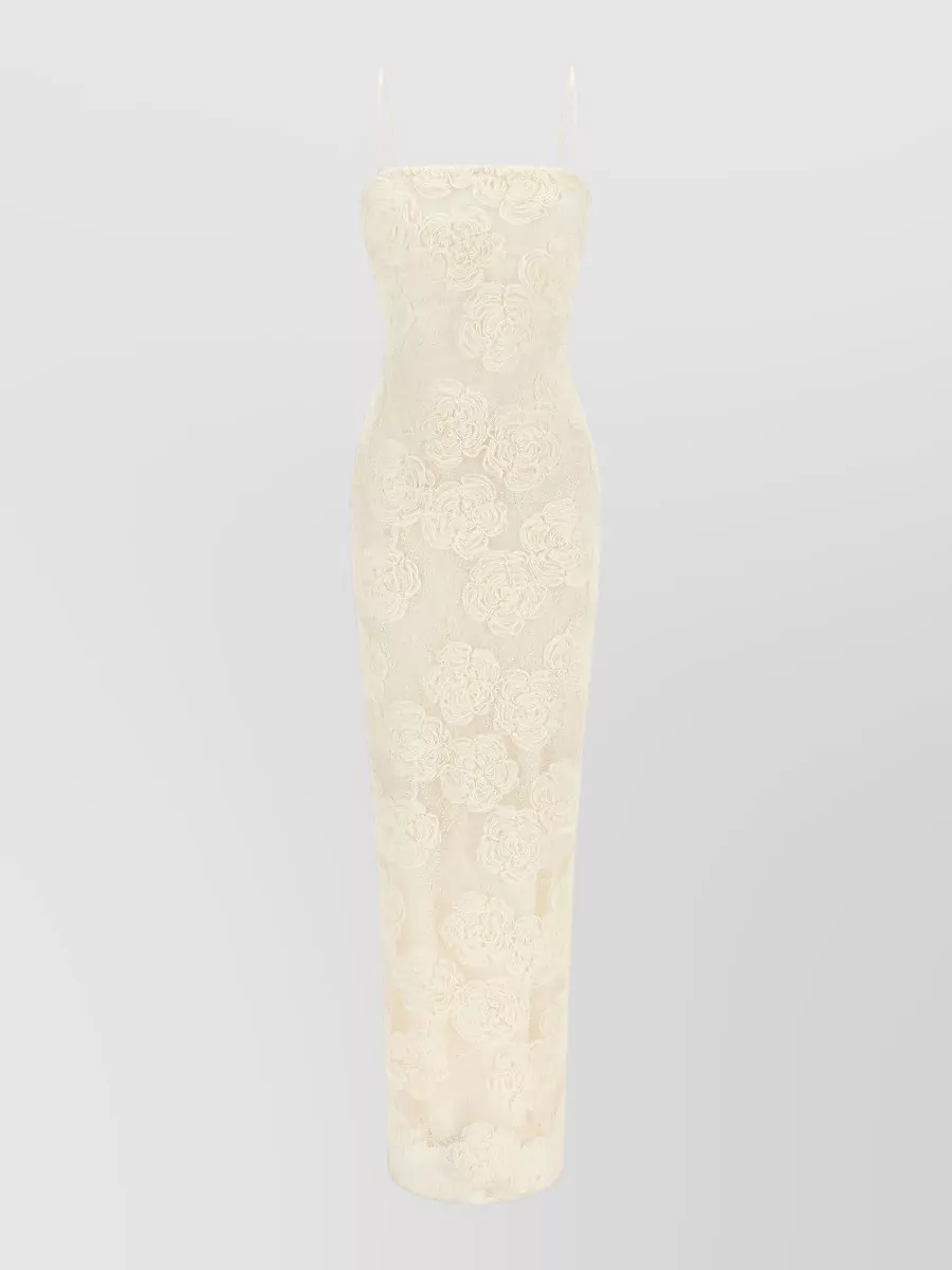 Rotate Birger Christensen floral-appliqué off-shoulder maxi dress
