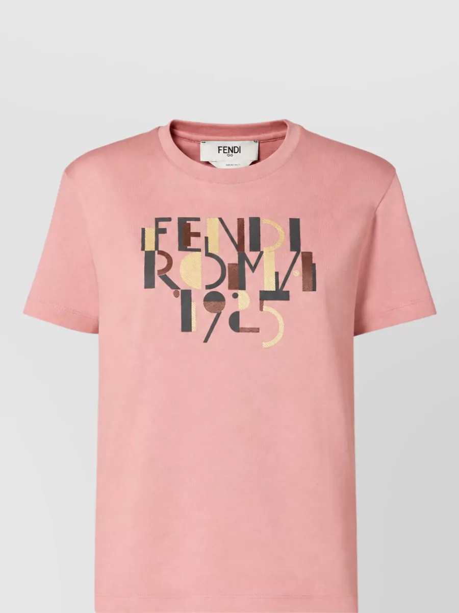 Fendi Logo Print T-Shirt
