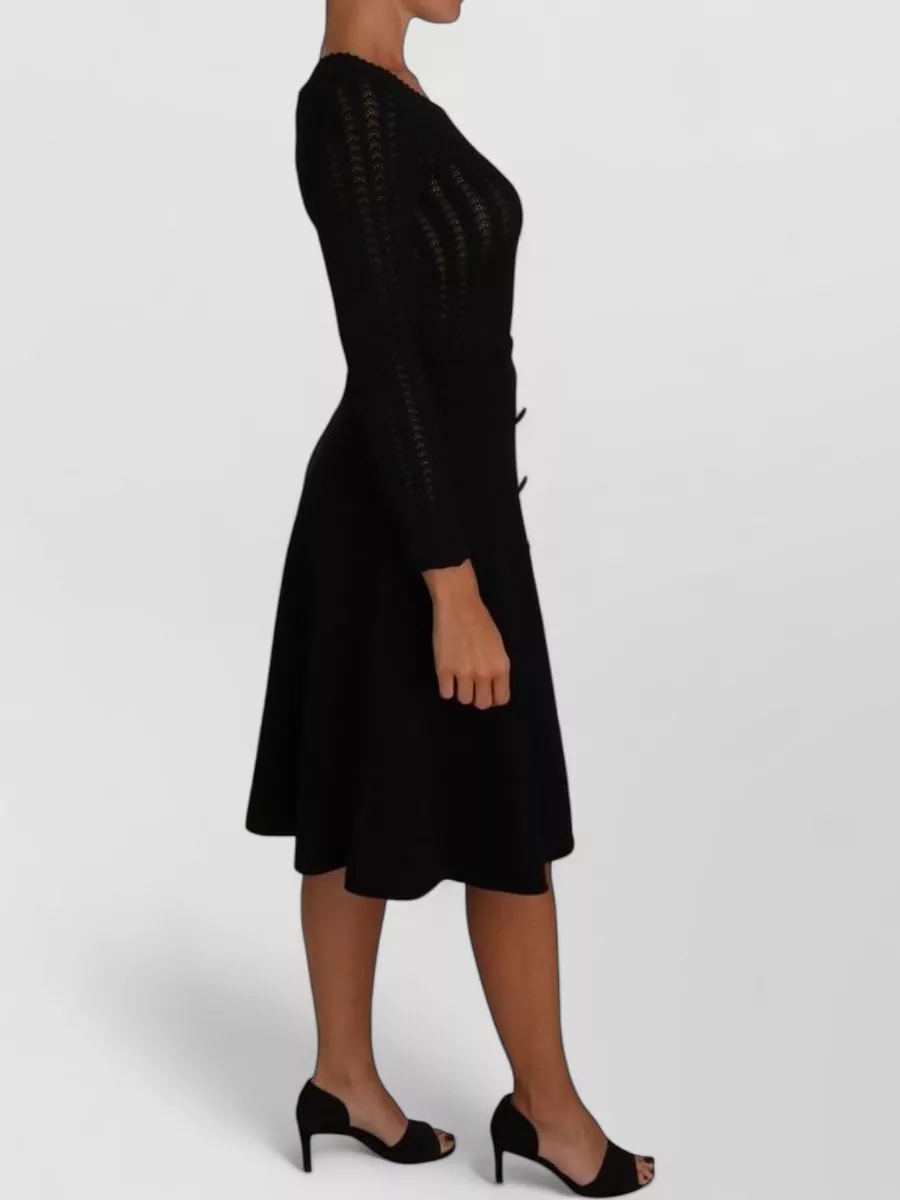 Dolce&Gabbana Wool Knitted Long-Sleeve Knee-Length Dress