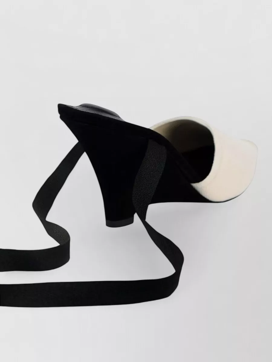 Jacquemus Cotton Tie-Fastening Pointed-Toe Pumps