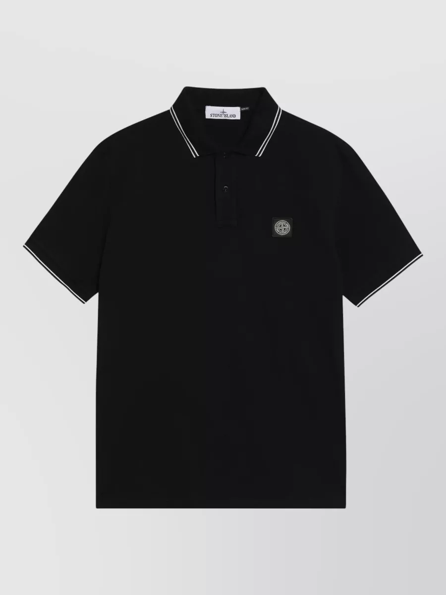 Stone Island Cotton piqué polo shirt