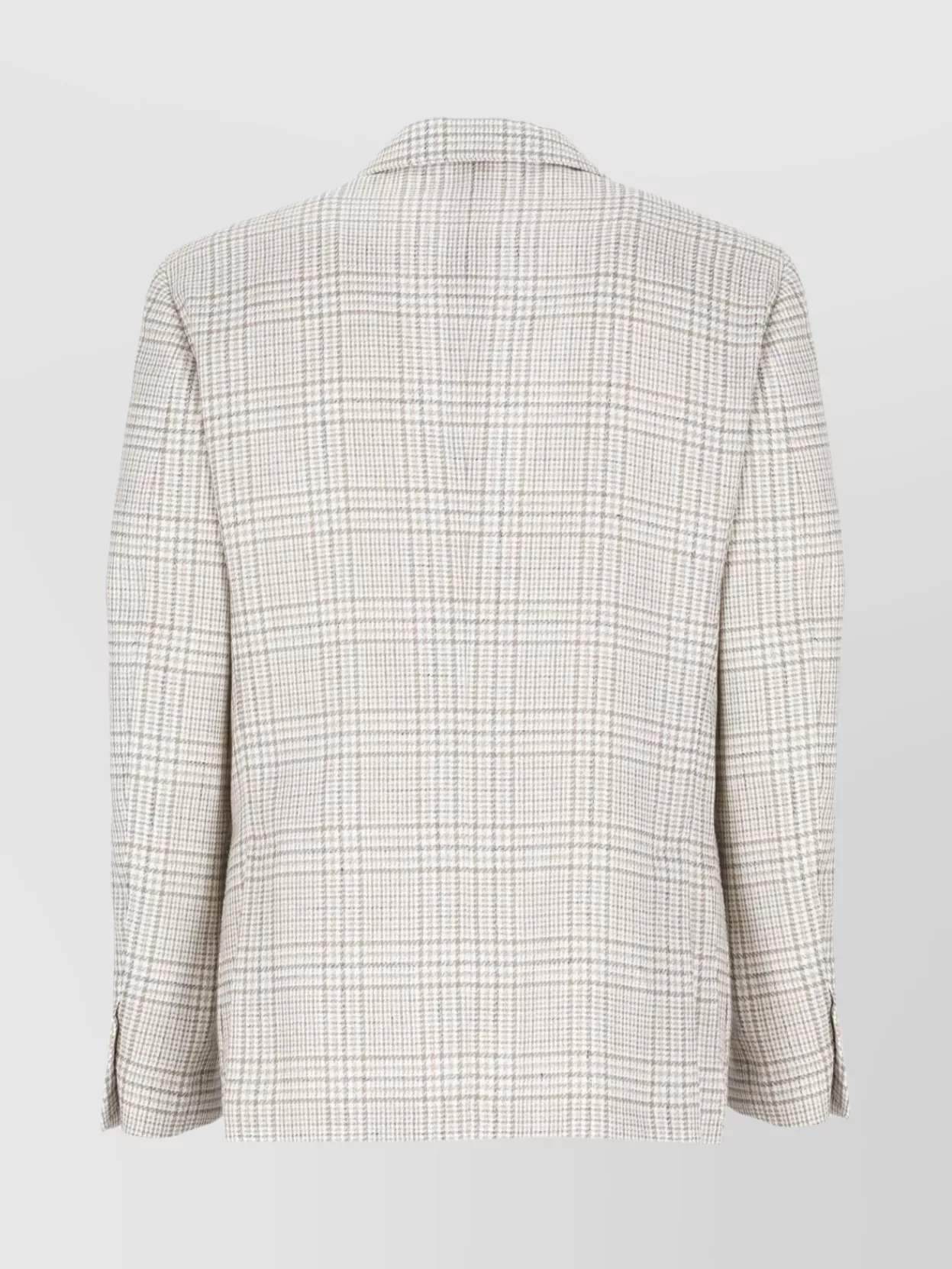 Lardini Check Pattern Blazer Notch Lapel In Neutral
