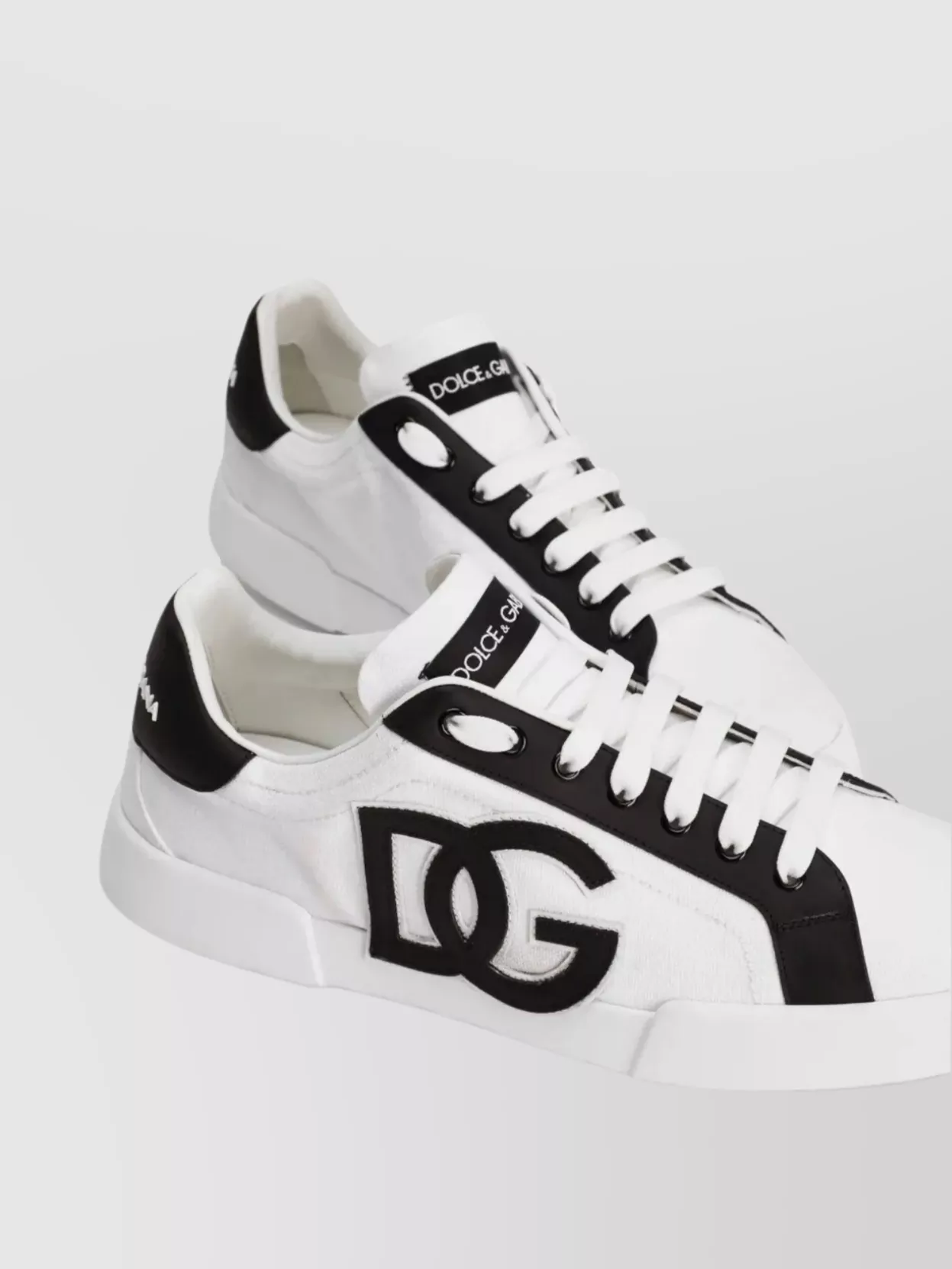 Dolce&Gabbana Canvas And Nappa Calfskin Sneakers
